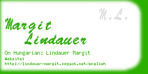 margit lindauer business card